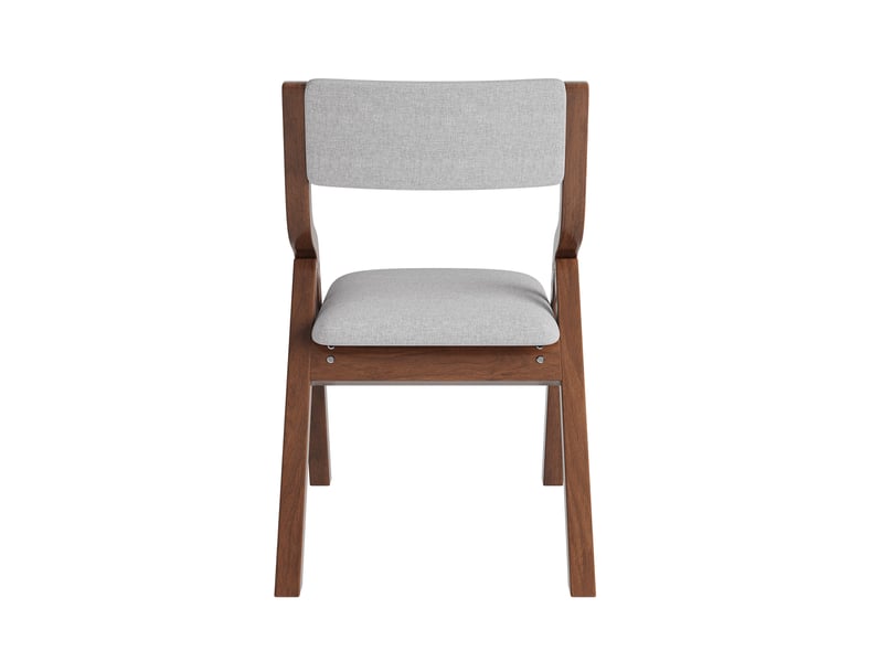  Lot de 4 chaises de salle à manger pliantes en bois massif et lin gris N634P464152G-4 - Conforama A