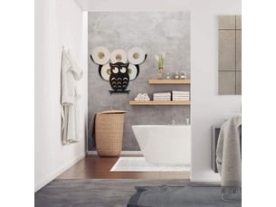 Porte-rouleau papier toilette hibou, mural, joli animal design. Pour salle de bain, cuisine et chambre. Accessoire décoratif et fonctionnel