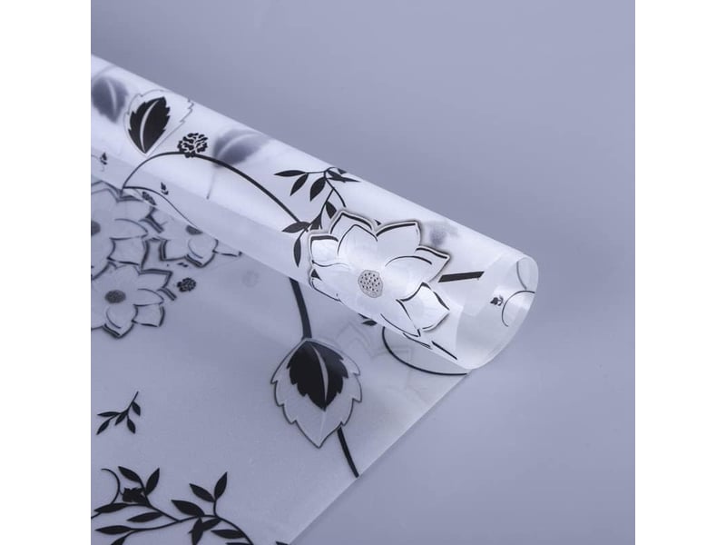  Film fenetre anti regard occultant fleur film electrostatique vitre 50x200cm  - Conforama C