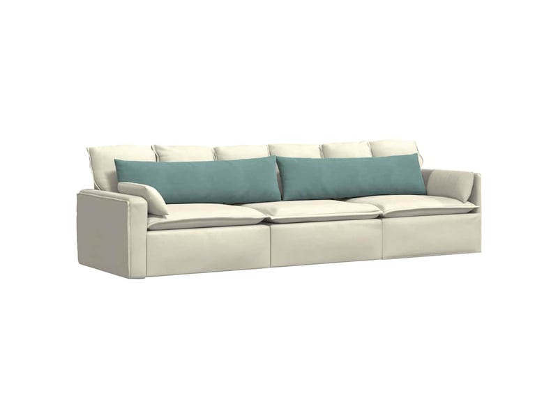 Lot de 2 coussins de canapé, coussins décoratifs vert mer 145 x 40 cm cf59210 - Conforama C