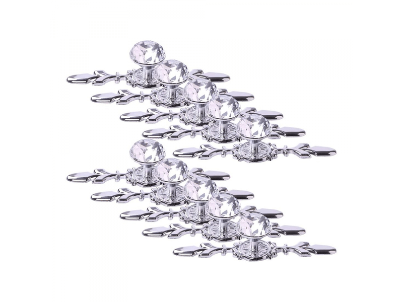  (paquet de 10, 17 cm) poignées de tiroir en diamant de cristal pour la décoration de la cuisine, de la chambre à coucher et de la salle de bain  - Conforama A