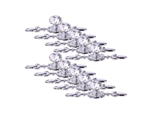 (paquet de 10, 17 cm) poignées de tiroir en diamant de cristal pour la décoration de la cuisine, de la chambre à coucher et de la salle de bain