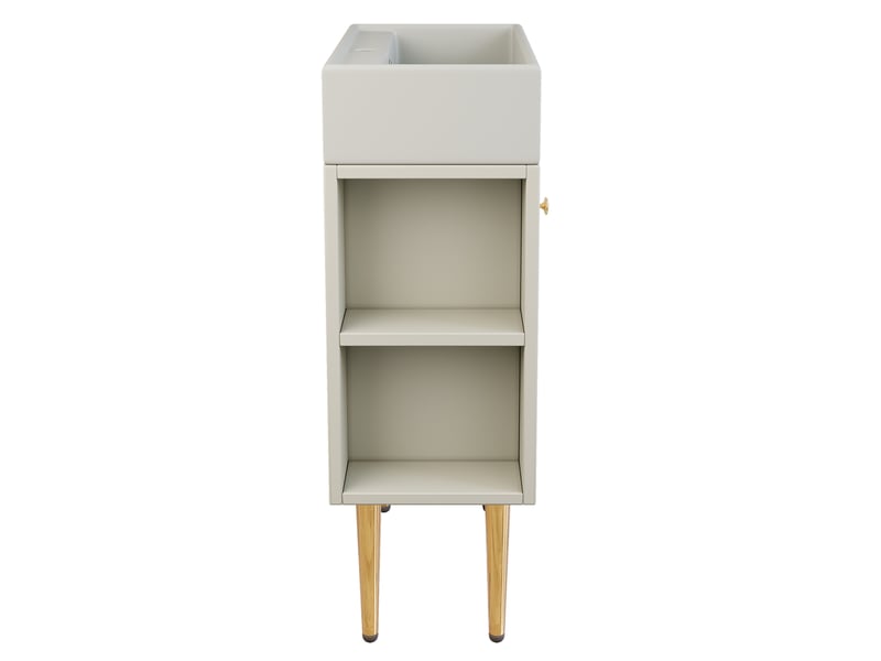 Meuble vasque salle de bain blanc 55 cm avec lavabo intégré  - Conforama E