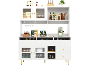 Buffet 5 tiroir(s) VIVRYN - 145 cm coloris blanc