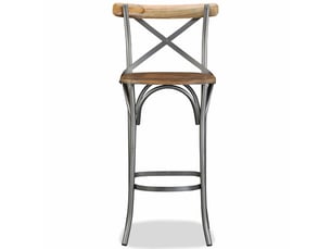 Tabouret de bar, chaise de bar bois de manguier massif