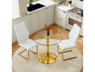 Ensemble table rond(e)  2 chaise(s)    