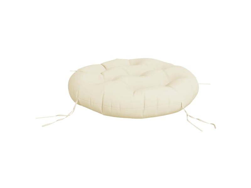  Coussin rond, coussin d'assise crème ø 60 x11 cm tissu oxford cf56611  - Conforama D