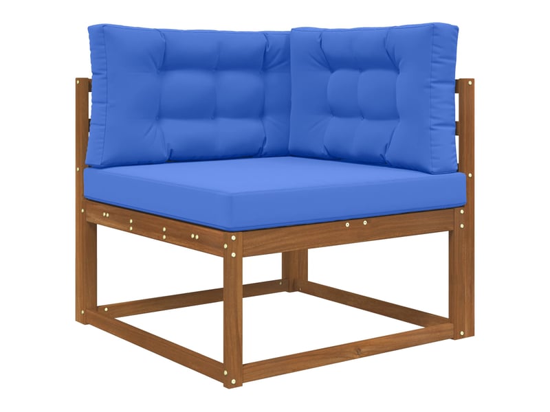  Coussin de canapé d'extérieur, coussin de chaise polyester bleu royal 80 x 80 cm cf54042  - Conforama C