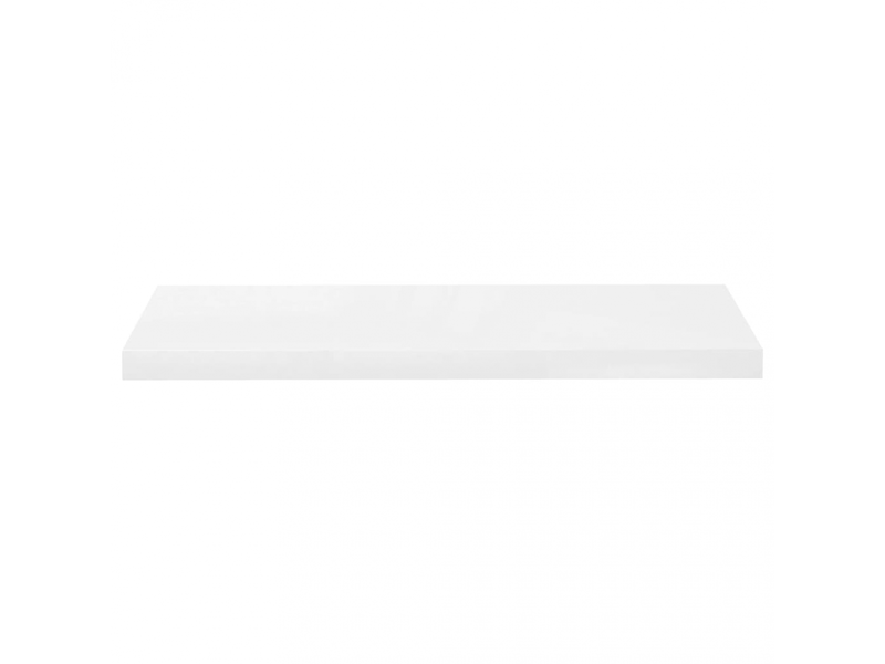  Étagère murale flottante en mdf blanc brillant 80x23,5x3,8 cm- comfortxl  - Conforama D