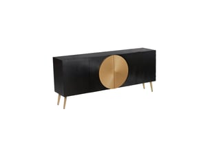 Buffet 4 porte(s)   MEUBLORAMA  - 177 cm coloris noir 
