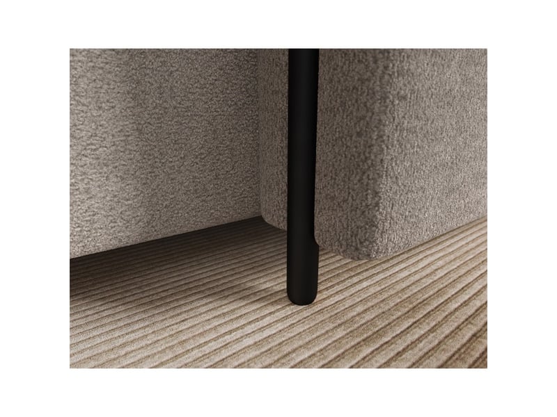 Canapé d'angle convertible arvessa marron clair chenille – angle droit - Conforama E