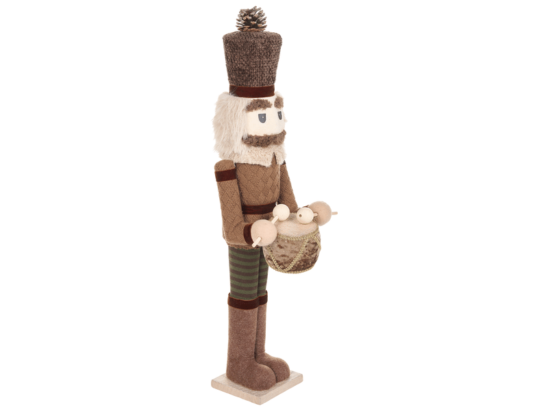  Lot de 2 figurines kolari 6891 cm casse-noisette marron  - Conforama E