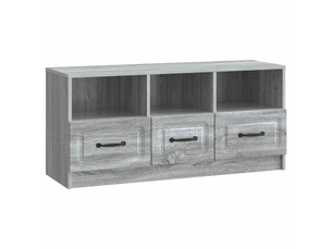 Meuble tv coloris gris 102 cm <strong></strong> <strong></strong>