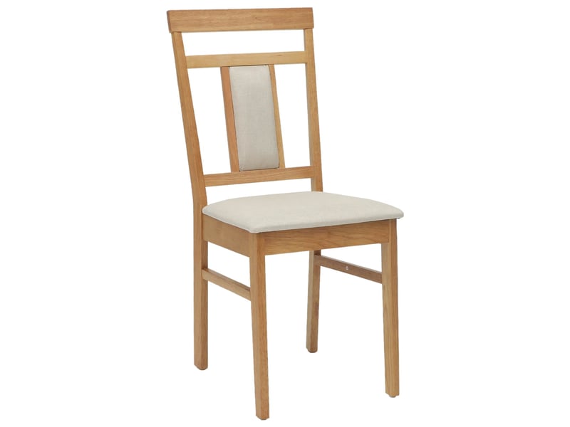  Lot de 2 chaise de salle à manger, chaise de cuisine bois de caoutchouc massif cf28337  - Conforama D