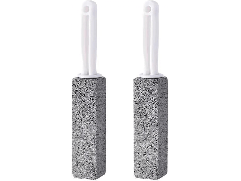 Nettoyant pour toilettes en pierre ponce, pierre ponce pour le nettoyage des toilettes, pierre ponce pour toilettes avec poignée (paquet de 2) - Conforama A