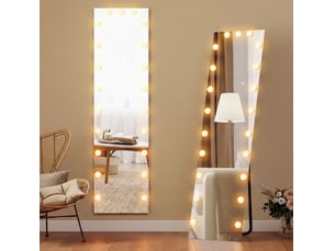 Miroir rectangulaire à poser coloris transparent <strong>COVREO </strong> <strong></strong> - 40 cm x 5.7 cm