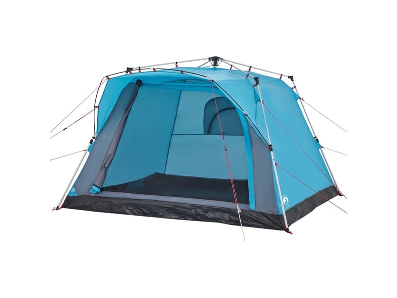  Tente de camping cabine 4 personnes bleu libération rapide  - Conforama D