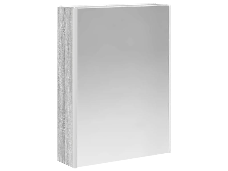  Armoire miroir de salle de bain, cabinet de salle de bain gris sonoma 53,5 x 15,5 x 70 cm cf65169  - Conforama E