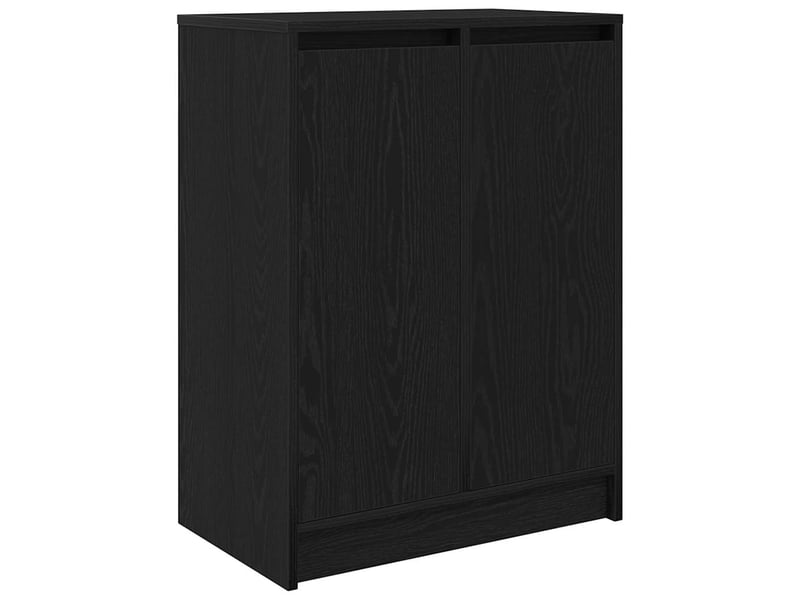  Meuble à chaussure | armoire à chaussures chêne noir 57x34x76 cm bois d'ingénierie  - Conforama A