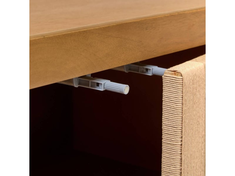 Buffet netsi rectangulaire 75x175cm 4 portes beige NETSI - Conforama E