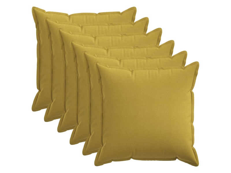  Lot de 6 housses de coussin houten vert clair 80 x 80 cm cf50026  - Conforama B