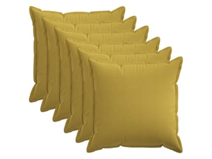Lot de 6 housses de coussin houten vert clair 80 x 80 cm cf50026