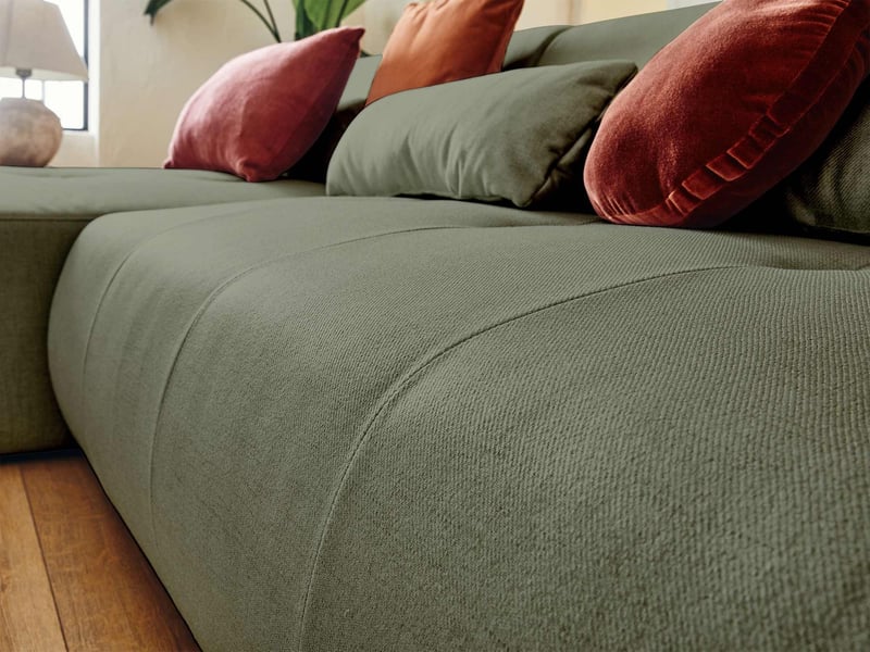  Onyx - canapé panoramique d'angle droit 7 places - en tissu - lisa design - vert sauge ONYX - Conforama C