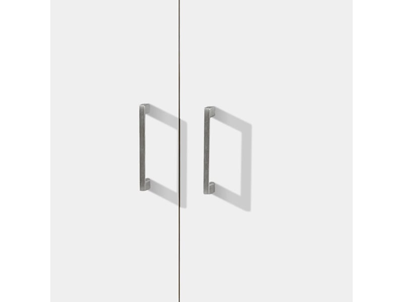 Ray - armoire 2 portes 4 étagères blanc RAY-2POR-BLA - Conforama D