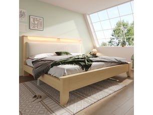 Lit coffre 180x200 cm   Morn Vibe coloris beige