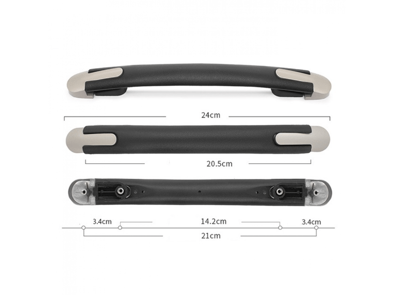  Lot de 2 poignées de rechange pour valise, valise de voyage, valise  - Conforama D