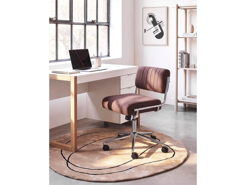 Chaise de bureau arloft rouge bordeaux - Conforama B