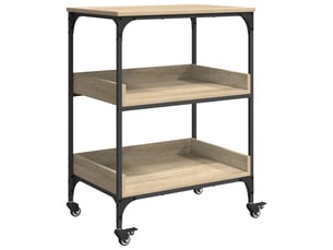 Desserte de cuisine, chariot de rangement chêne sonoma 60x41x80,5 cm