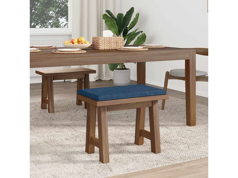  Coussin de banc, coussin d'assise, coussin de canapé tissu bleu profondeur 35 cm cf53775  - Conforama C