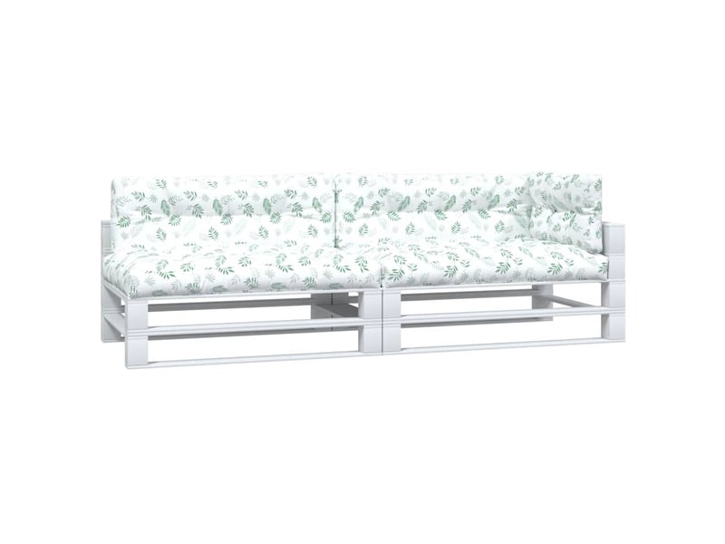  Lot de 5 coussins de palette, coussins de canapé motif de feuilles tissu cf59741  - Conforama C