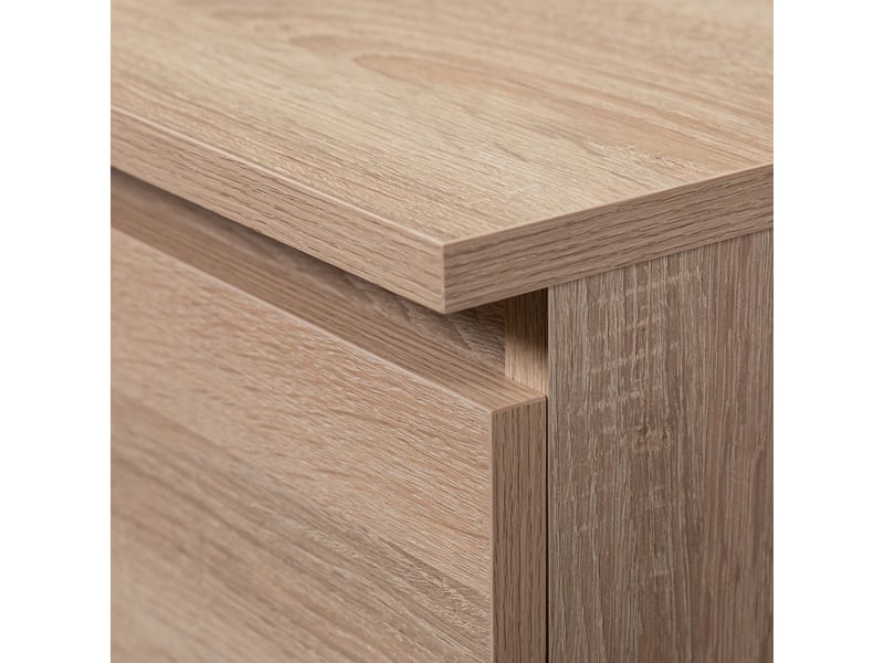  Armoire avec surmeuble s90 chêne sonoma 90 cm 6 portes façade chêne sonoma 6 étagères 90x51x235 cm  - Conforama D