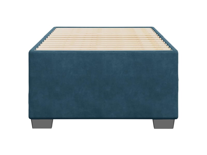  Lit simple- lit adulte -  cadre de lit sans matelas bleu 90x200 cm velours  - Conforama C