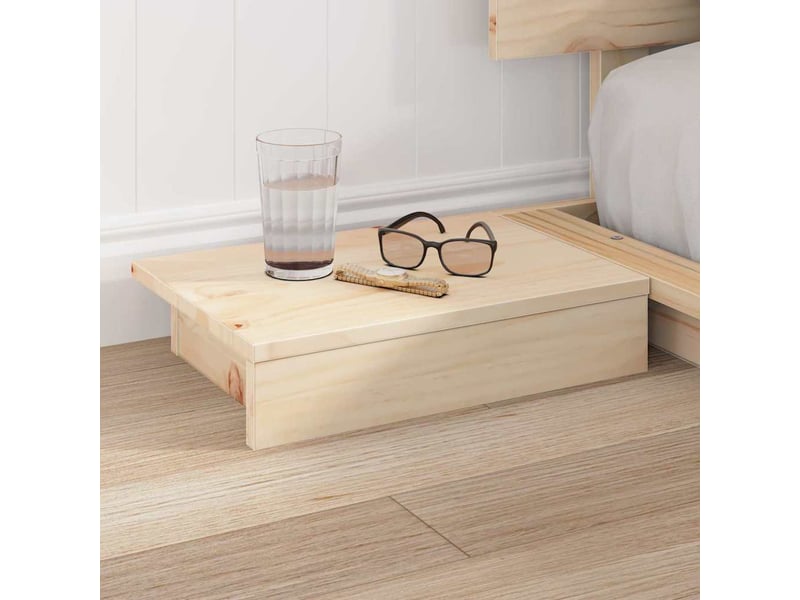 Lit double- lit adulte -  cadre de lit marron 150 x 200 cm bois  - Conforama B