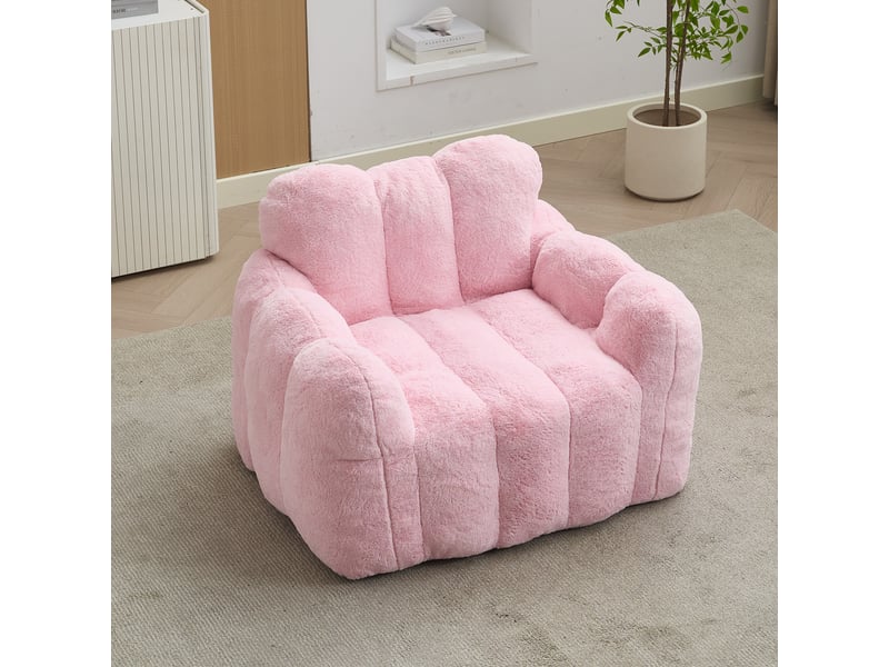 Pouf poire love bean bag confortable pour adulte sans montage, fauteuil lounge - Conforama B