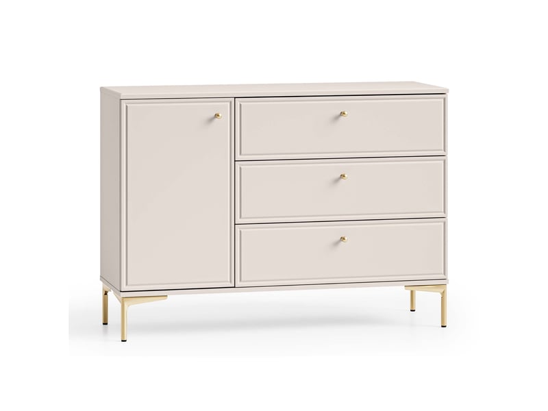 Selsey sandro - buffet 3 tiroirs - 118 cm - grėge Sandro - Conforama A