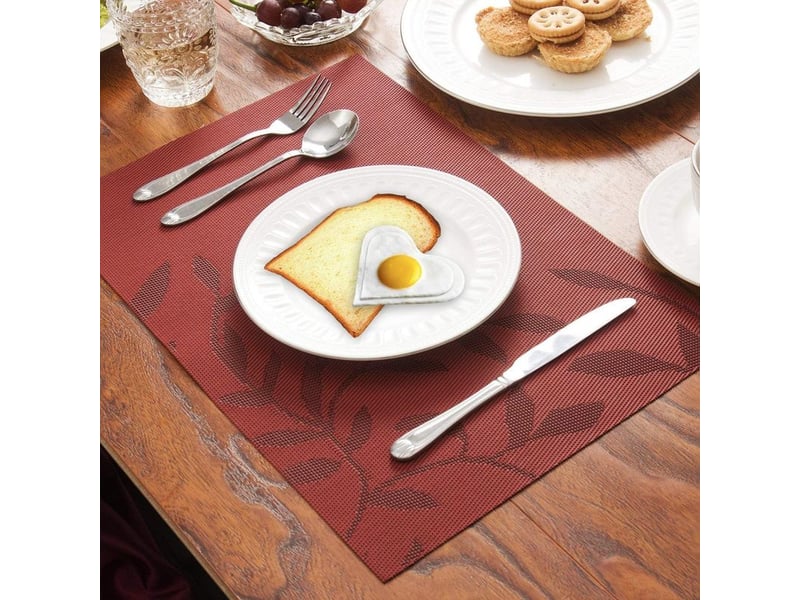  Groofoo – sets de table lavables antidérapants – résistants à l'usure et à la chaleur – lot de 6 – dimensions 30x45 cm – antibactériens et résistants à la moisissure  - Conforama B