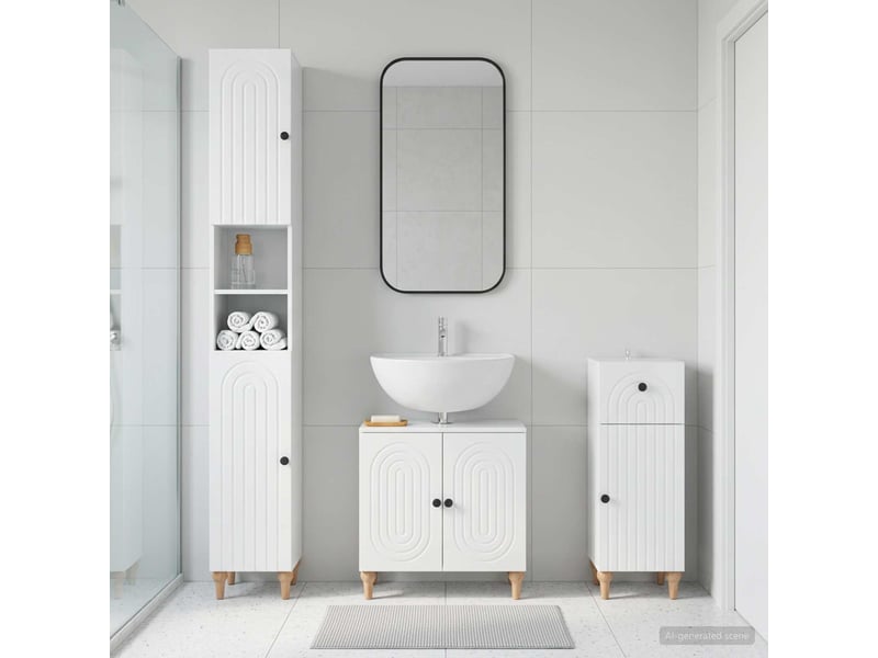Ensemble de meuble de salle de bain 3 pièces alkmaar cf63285 - Conforama B