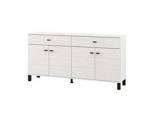 Buffet 4 porte(s)  2 tiroir(s) DMORA Barich - 154 cm coloris blanc 