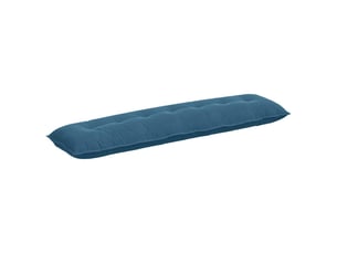 Coussin de dos, coussin de dossier bleu 200 x 50 cm tissu en velours côtelé cf54522