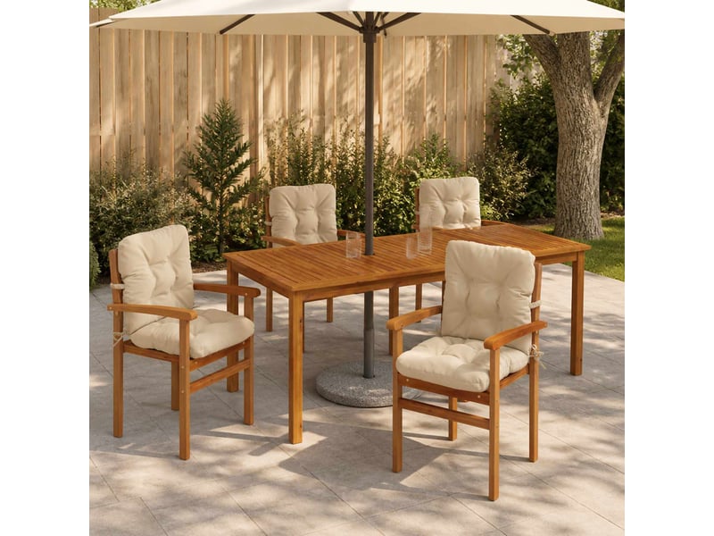  Lot de 4 coussins de chaise à dossier haut vianen cf59342  - Conforama B