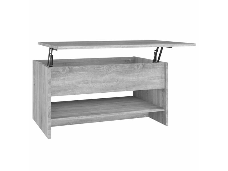  Table basse rectangulaire | table de salon sonoma gris 80x50x40 cm bois d'ingénierie  - Conforama A
