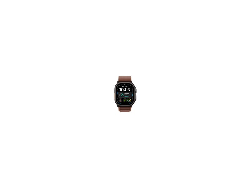  Montre connectee ultra 4 gps 49 mm titane noir avec boucle alpine l rouge 8310980 - Conforama B