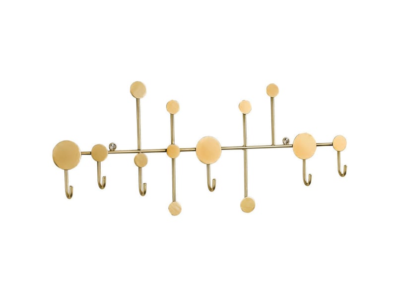 Crochet à vêtements derrière la porte cintre en fer forgé mural porte-manteau cintre décoration murale de la maison, jaune LJY0910CZH - Conforama A