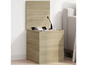 Boîte de rangement, coffre de rangement chêne sonoma 40x42x46 cm bois d'ingénierie