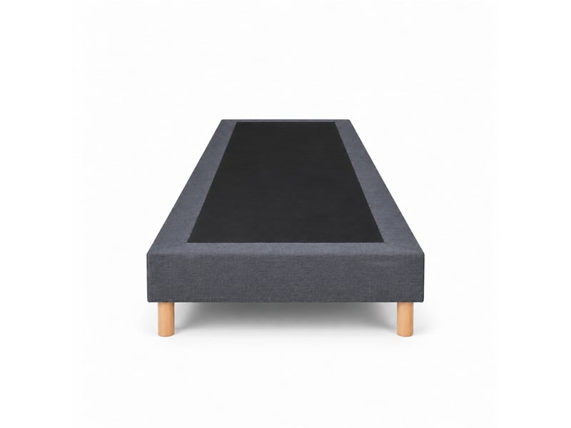 Sommier tapissier déco 80x200 cm gris - hauteur 30 cm - pieds inclus  - Conforama C