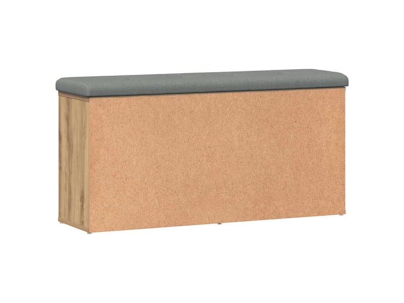  Banc à chaussures, banc de rangement chêne artisanal 102x32x50cm bois d'ingénierie  - Conforama D